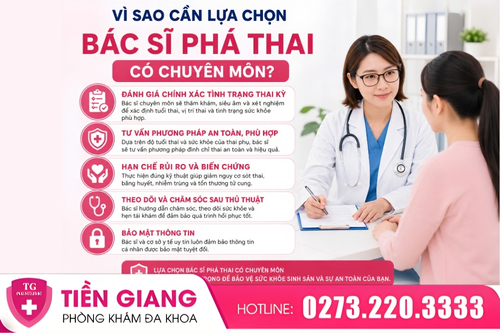 Lợi ích khi lựa chọn bác sĩ phá thai có chuyên môn.